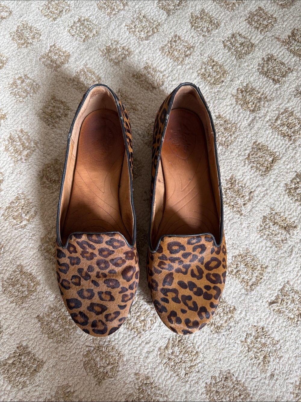 Clark’s Leopard Print Women’s Loafers - Brown